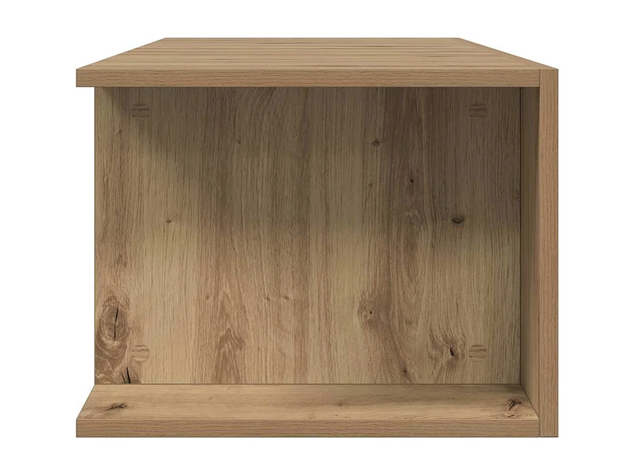 Meuble TV avec lumières LED chêne artisanal bois d'ingénierie