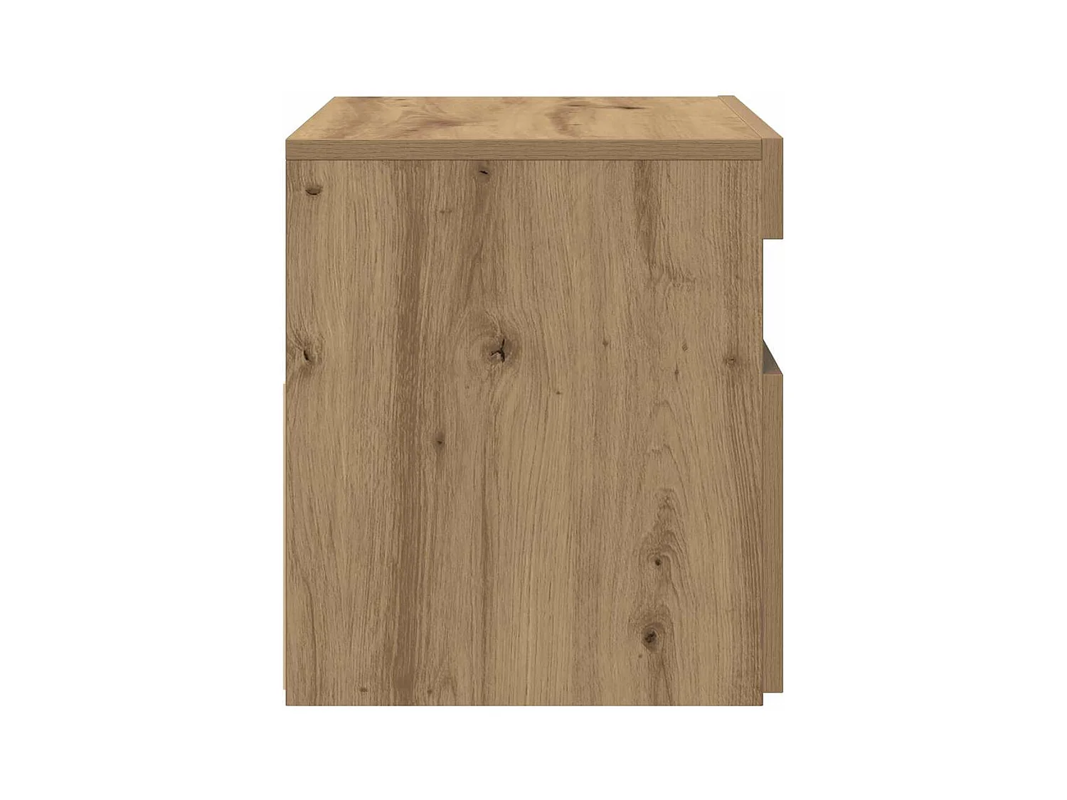 Meuble TV avec lumières LED chêne artisanal bois d'ingénierie