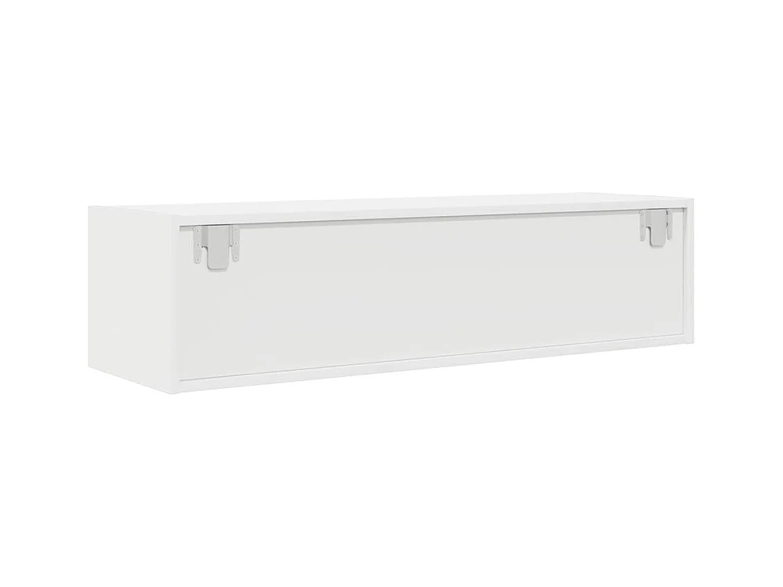 Meuble TV blanc 100x31x25,5 cm bois d'ingénierie
