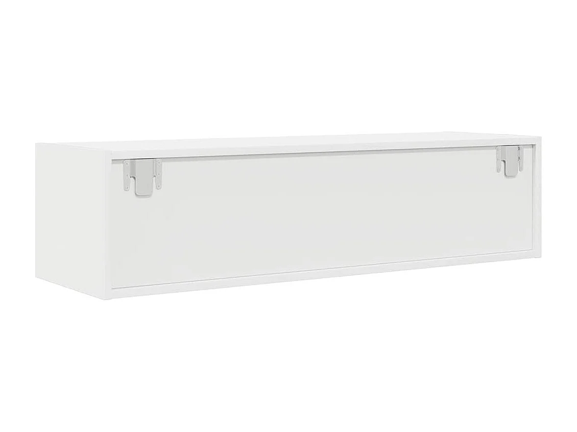 Meuble TV blanc 100x31x25,5 cm bois d'ingénierie