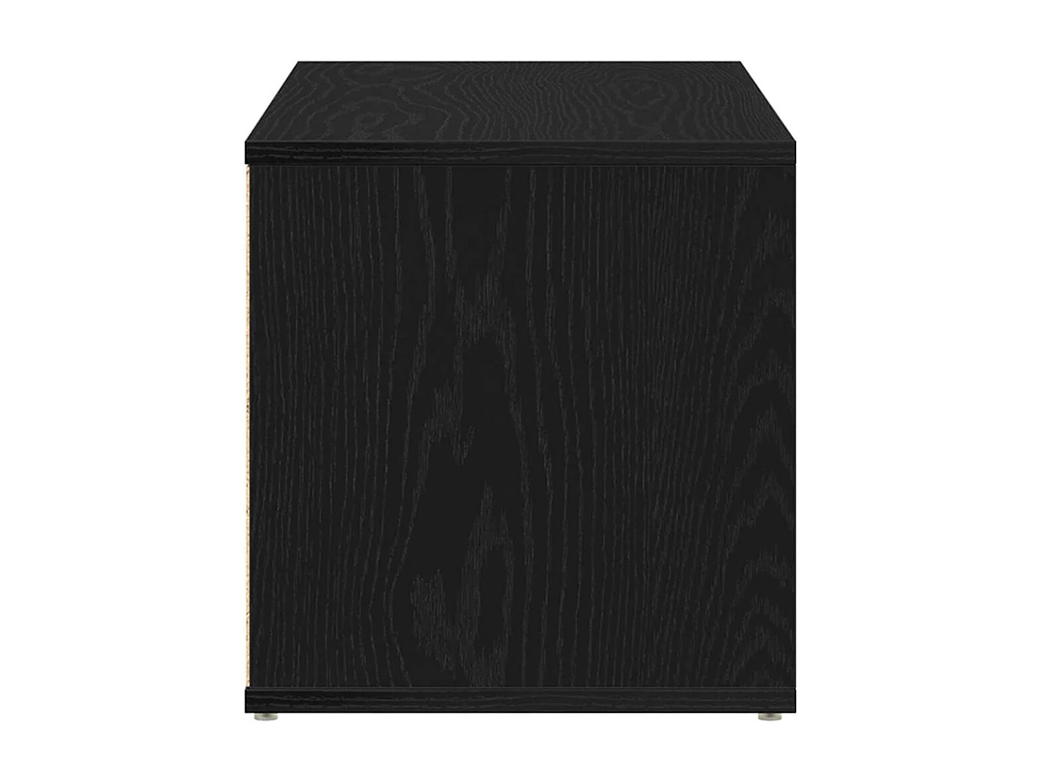 Meuble TV avec tiroir Noir 80 x 34 x 35.5 cm Bois d'ingénierie