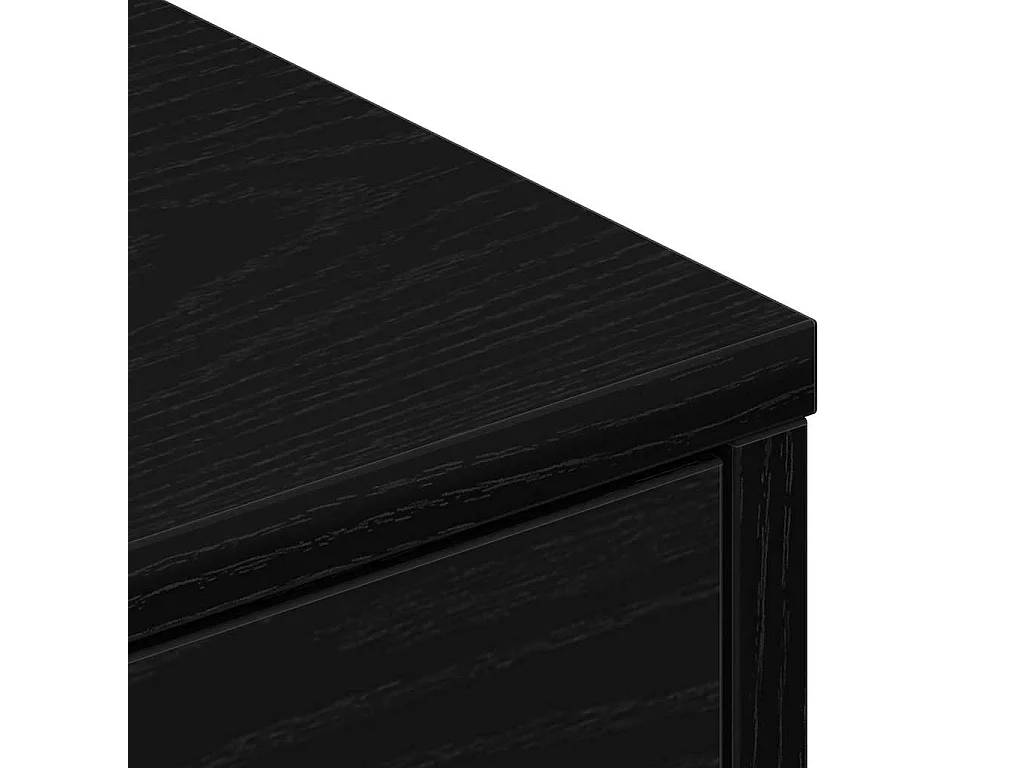 Meuble TV avec tiroir Noir 80 x 34 x 35.5 cm Bois d'ingénierie