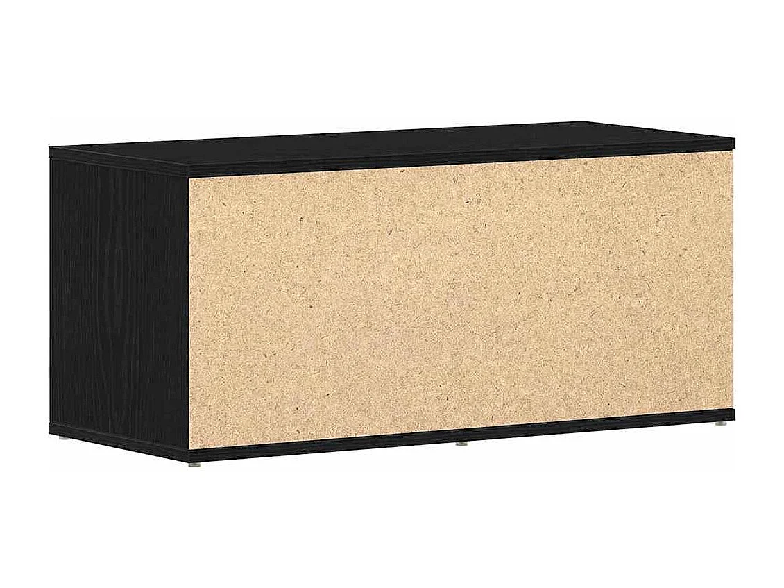 Meuble TV avec tiroir Noir 80 x 34 x 35.5 cm Bois d'ingénierie