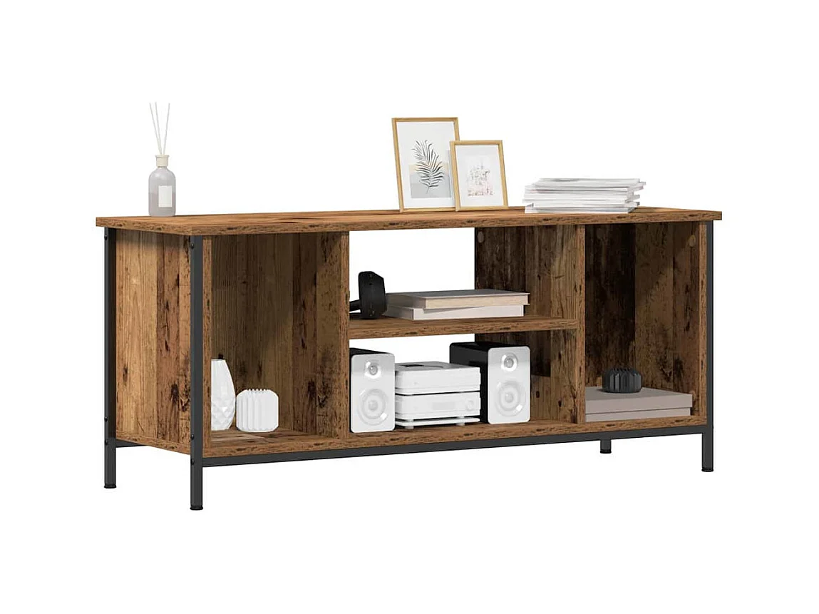Meuble TV Bois ancien 102 x 35 x 45 cm Bois d'ingénierie