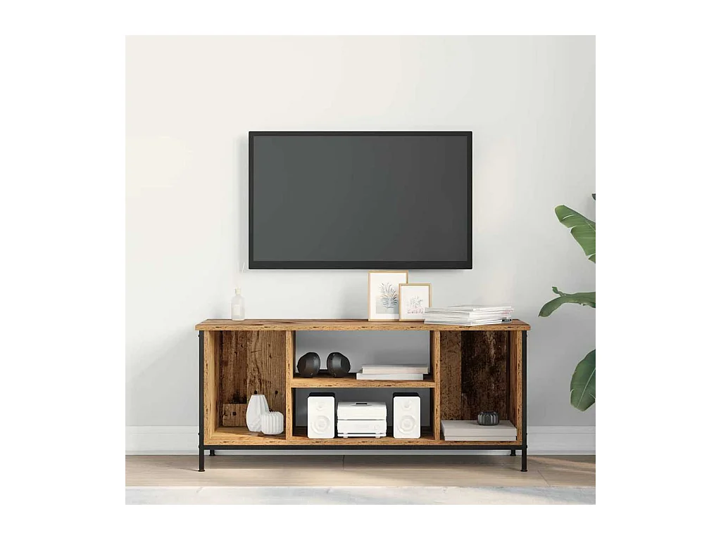 Meuble TV Bois ancien 102 x 35 x 45 cm Bois d'ingénierie