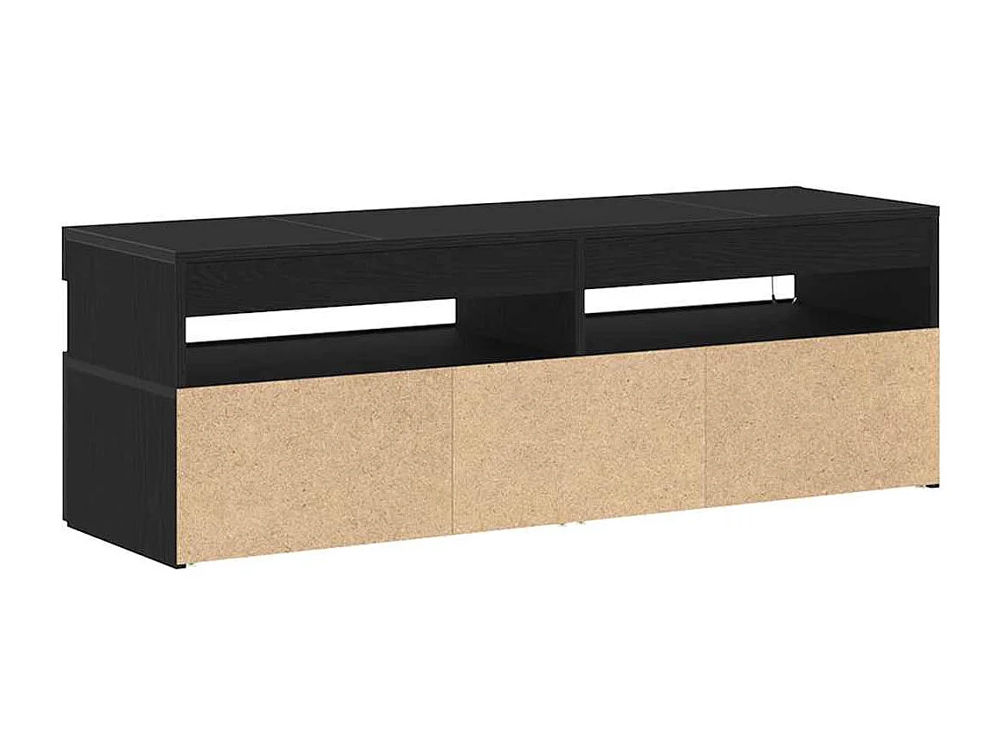 Meuble TV Noir 120 x 35 x 40 cm Bois d'ingénierie