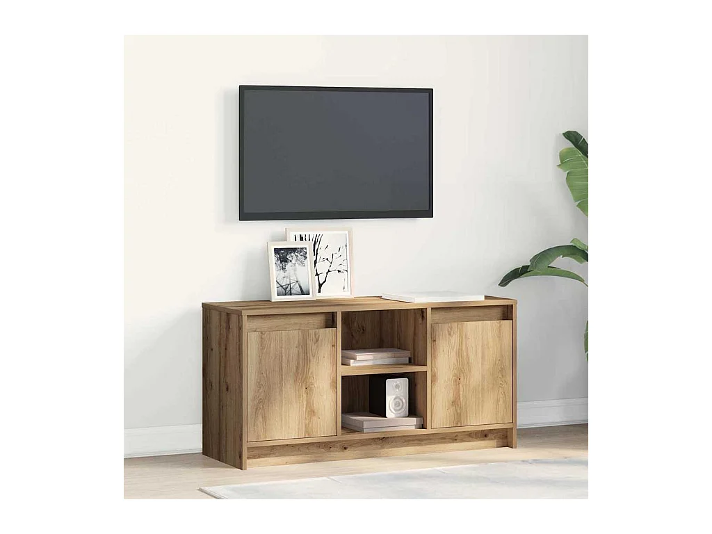 Meuble TV Marron 100 x 34 x 50 cm Bois d'ingénierie