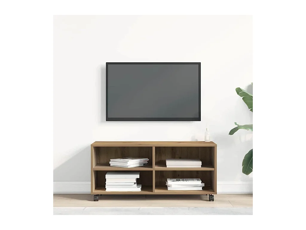 Meuble TV Marron 90 x 35 x 35 cm Bois d'ingénierie