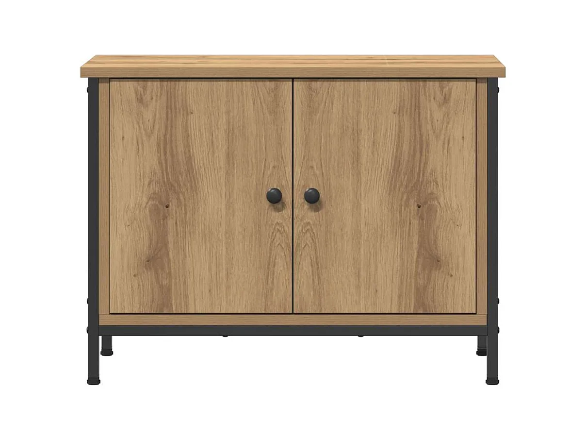 Meuble TV chêne artisanal 60 x 35 x 45 cm Bois d'ingénierie