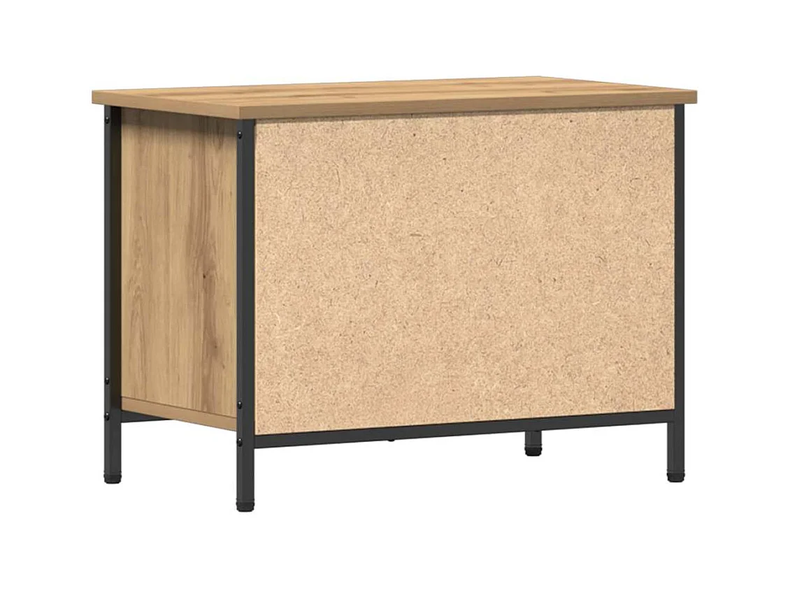 Meuble TV chêne artisanal 60 x 35 x 45 cm Bois d'ingénierie