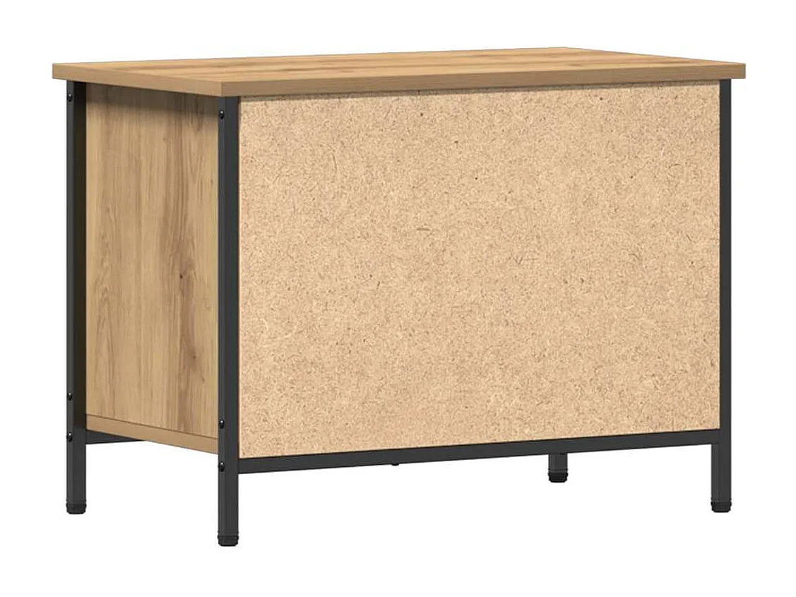 Meuble TV chêne artisanal 60 x 35 x 45 cm Bois d'ingénierie