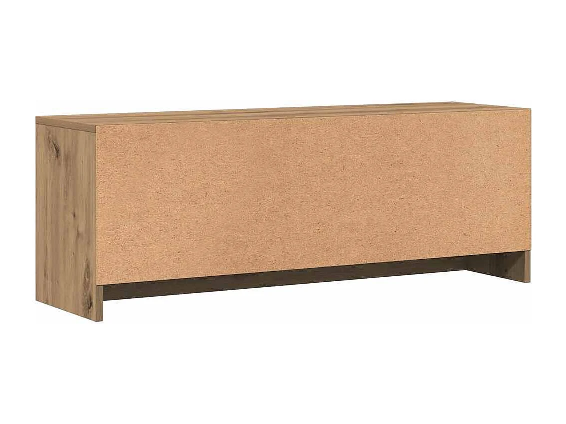 Meuble TV chêne artisanal 102x30x37,5 cm bois d'ingénierie