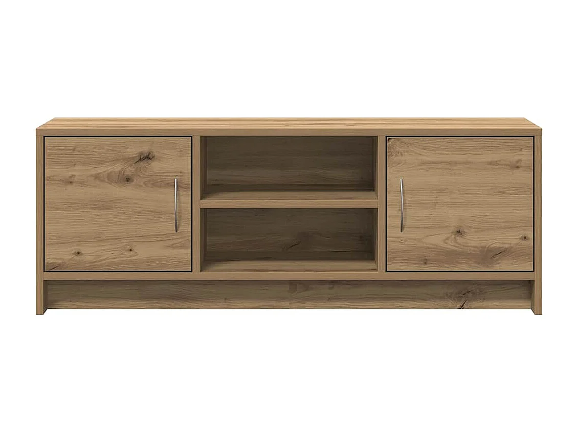 Meuble TV chêne artisanal 102x30x37,5 cm bois d'ingénierie