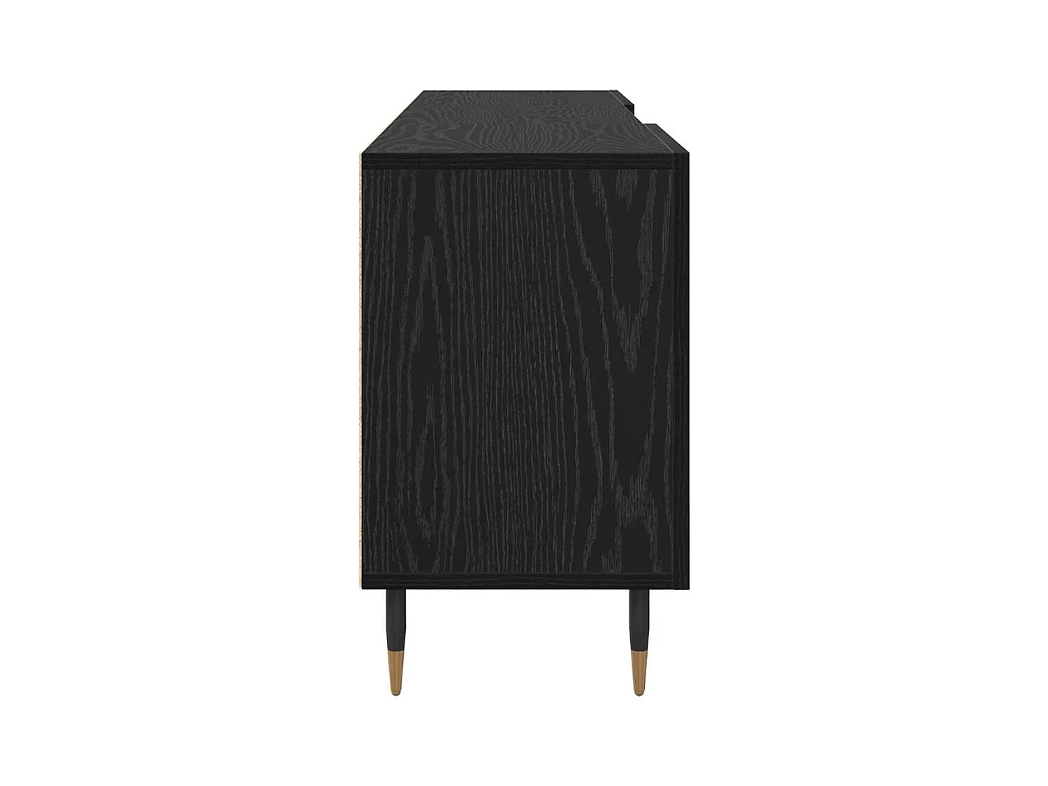 Meuble TV Chêne noir 150 x 30 x 50 cm Bois d'ingénierie