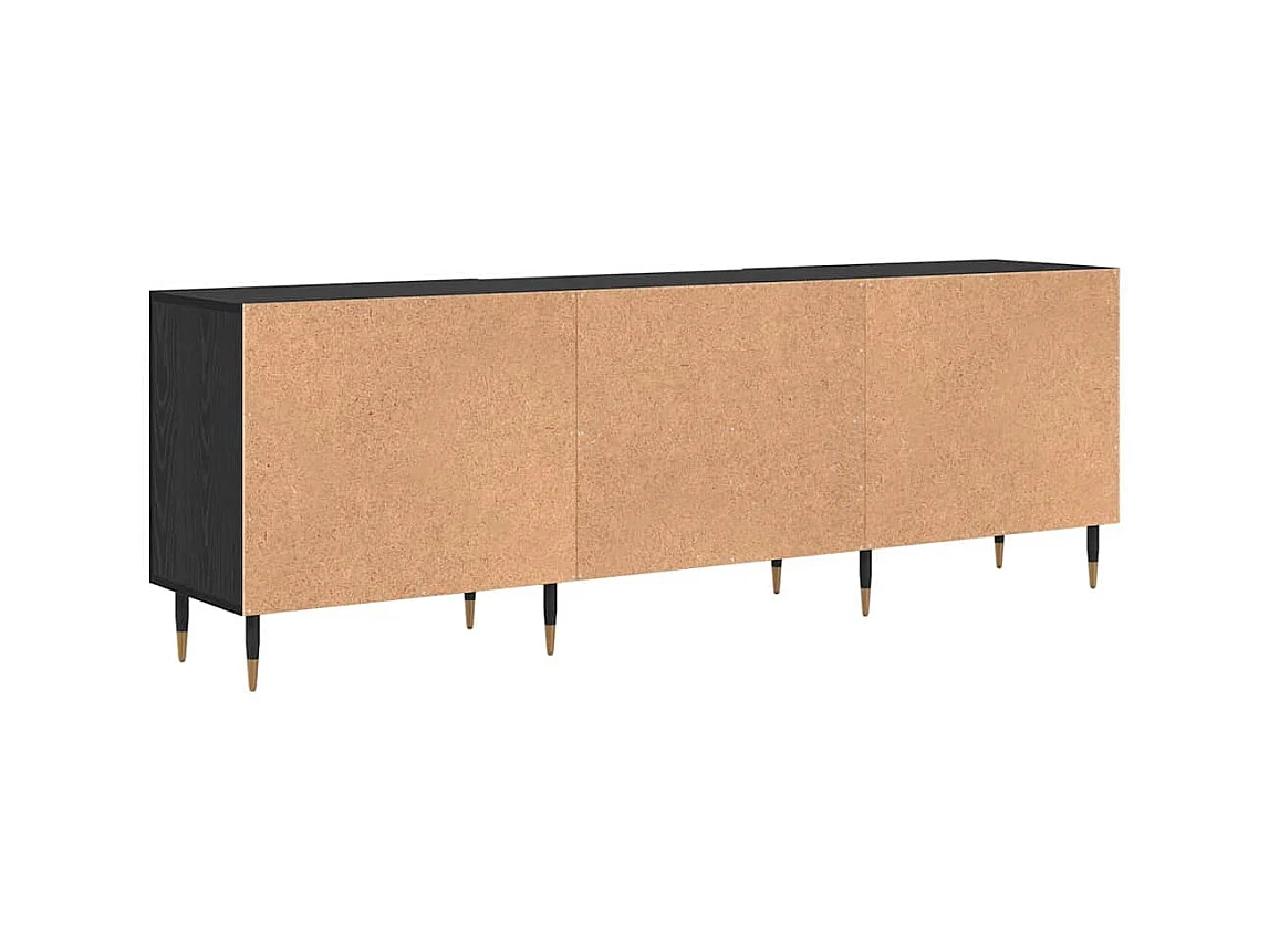 Meuble TV Chêne noir 150 x 30 x 50 cm Bois d'ingénierie