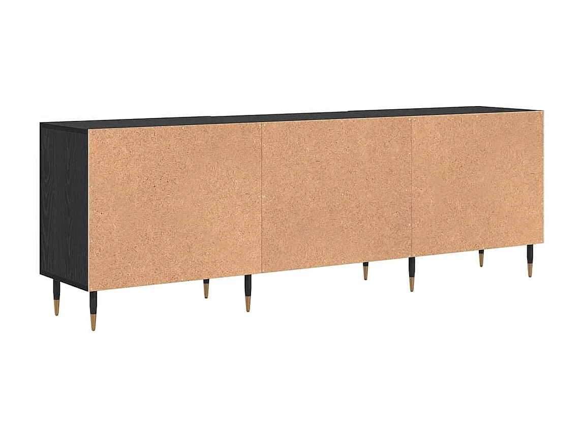 Meuble TV Chêne noir 150 x 30 x 50 cm Bois d'ingénierie