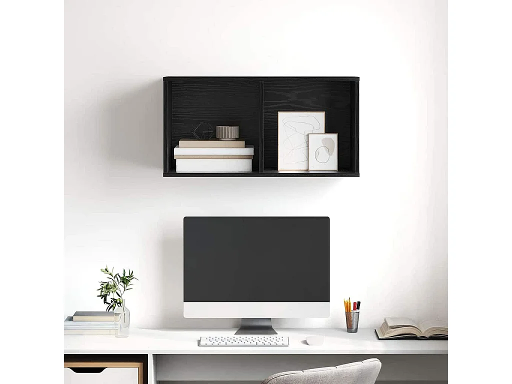 Meuble TV Chêne noir 37 x 37 x 72 cm Bois d'ingénierie