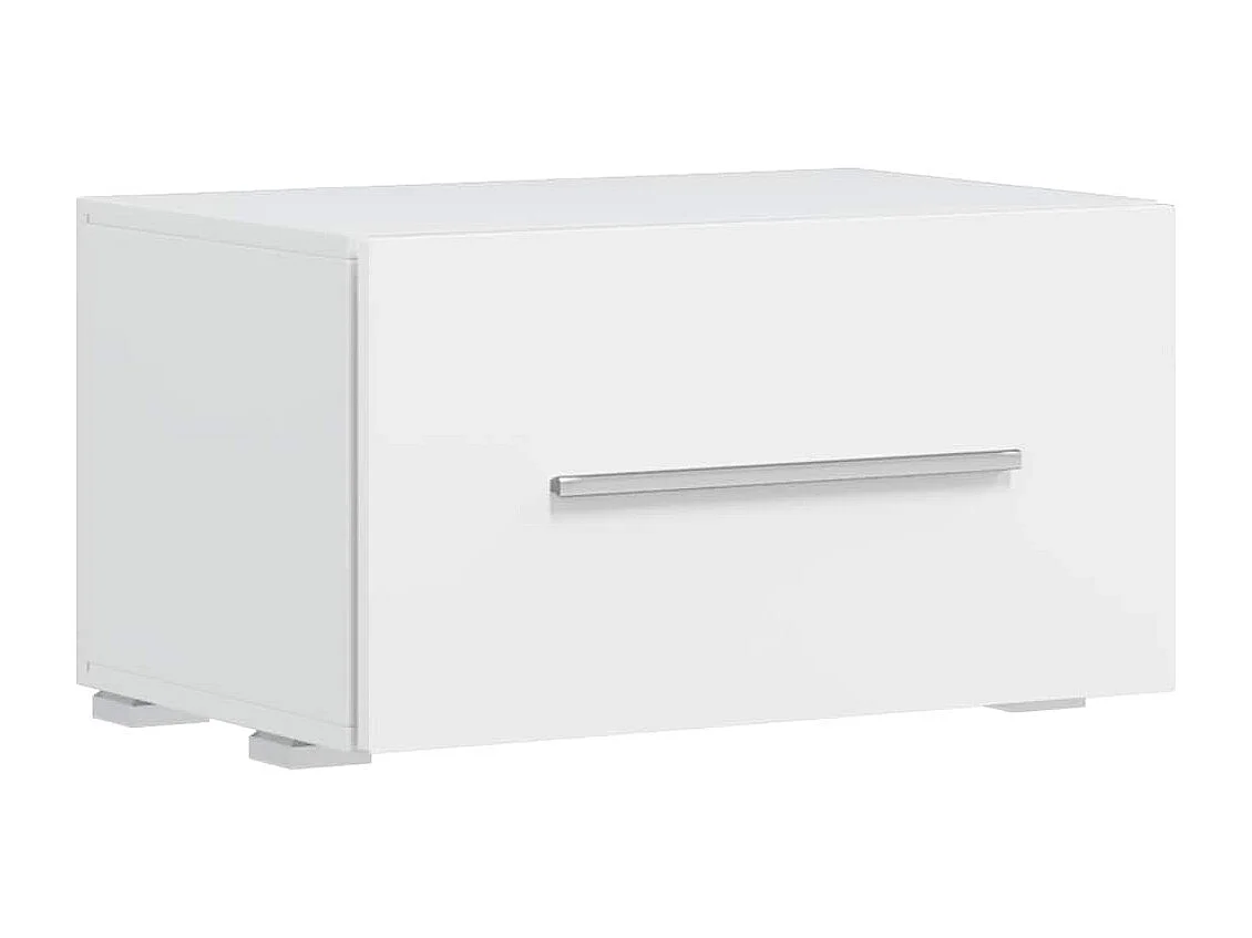 Meubles TV 5 pièces avec lumière LED blanc mat bois d'ingénierie