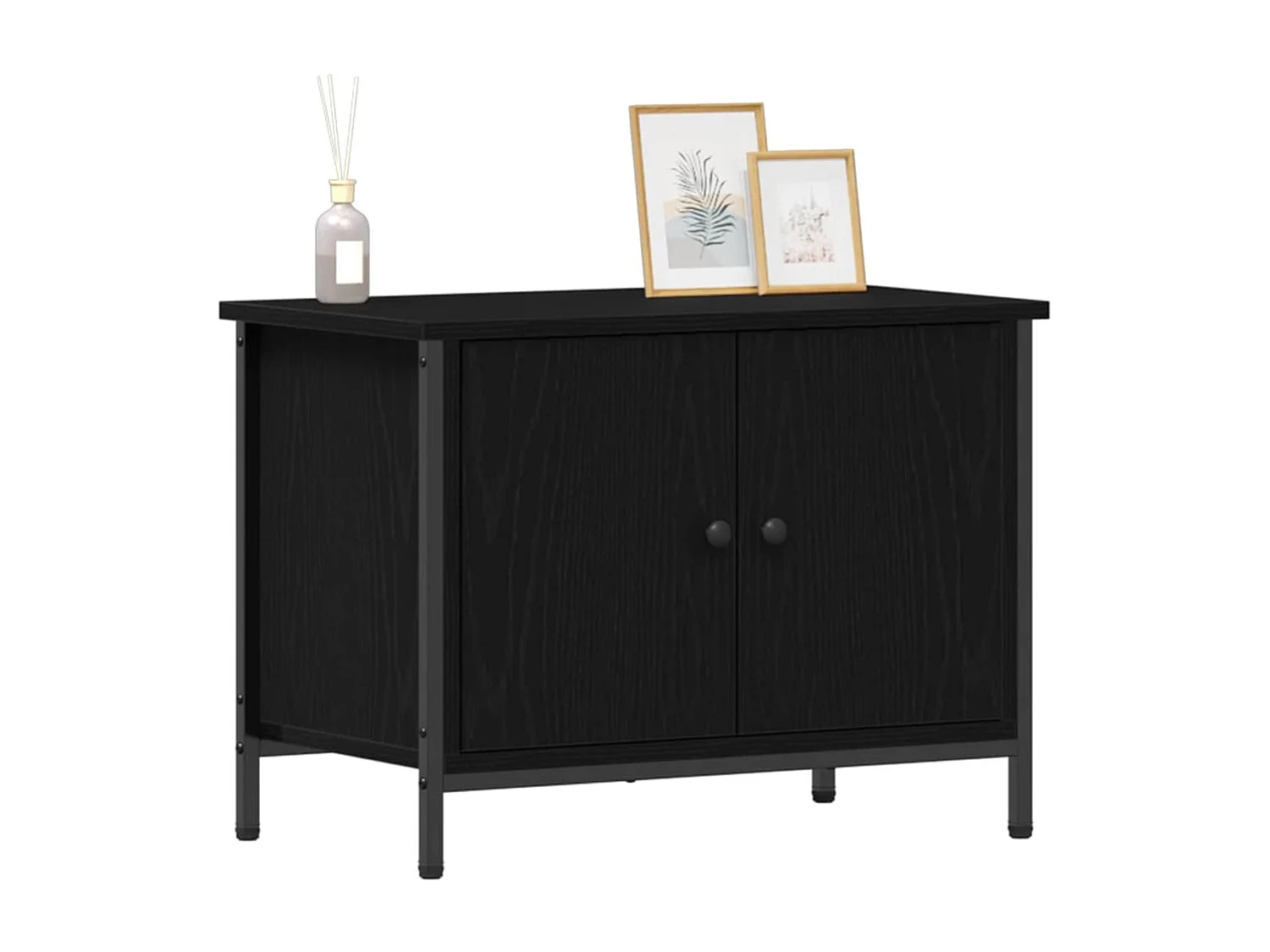 Meuble TV Chêne noir 60 x 35 x 45 cm Bois d'ingénierie