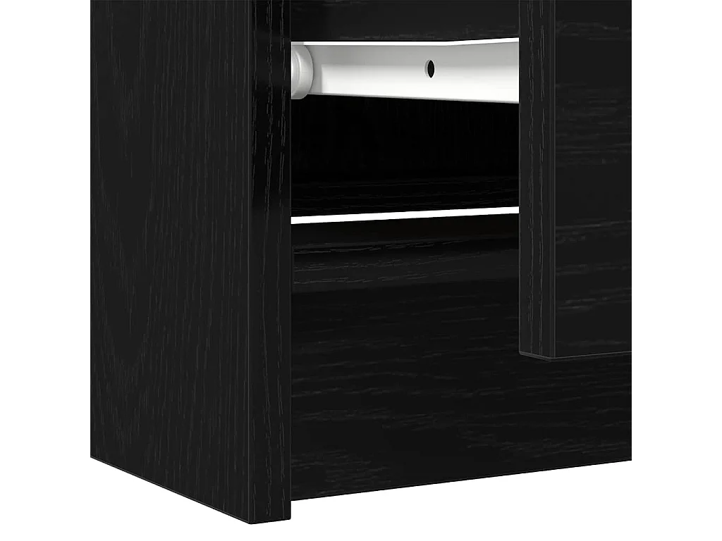 Meuble TV noir 60x35x54 cm bois d'ingénierie