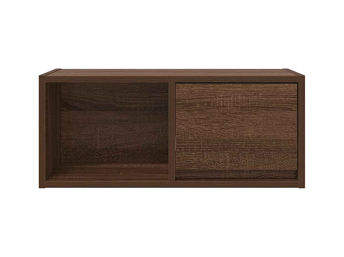 Meuble TV chêne marron 60x31x25,5 cm bois d'ingénierie