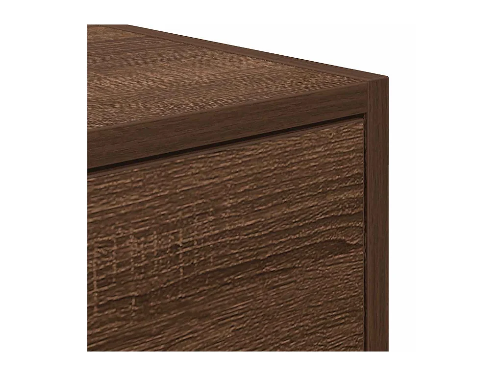 Meuble TV chêne marron 60x31x25,5 cm bois d'ingénierie