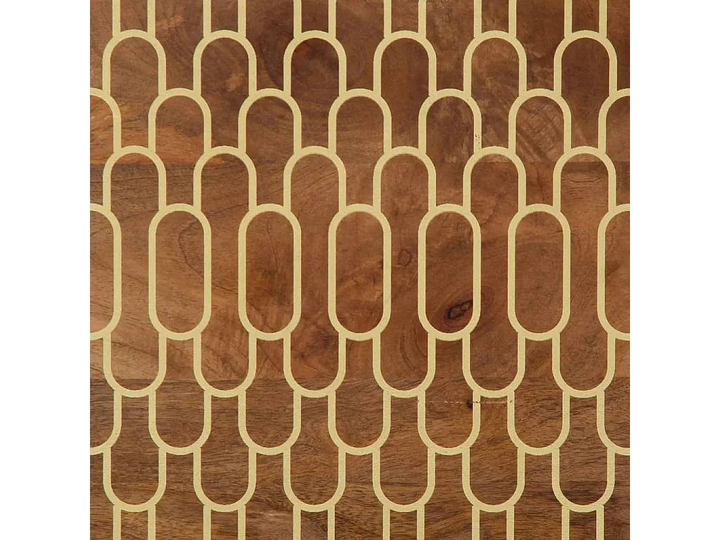 Meuble TV 100x33x46 cm bois massif de manguier