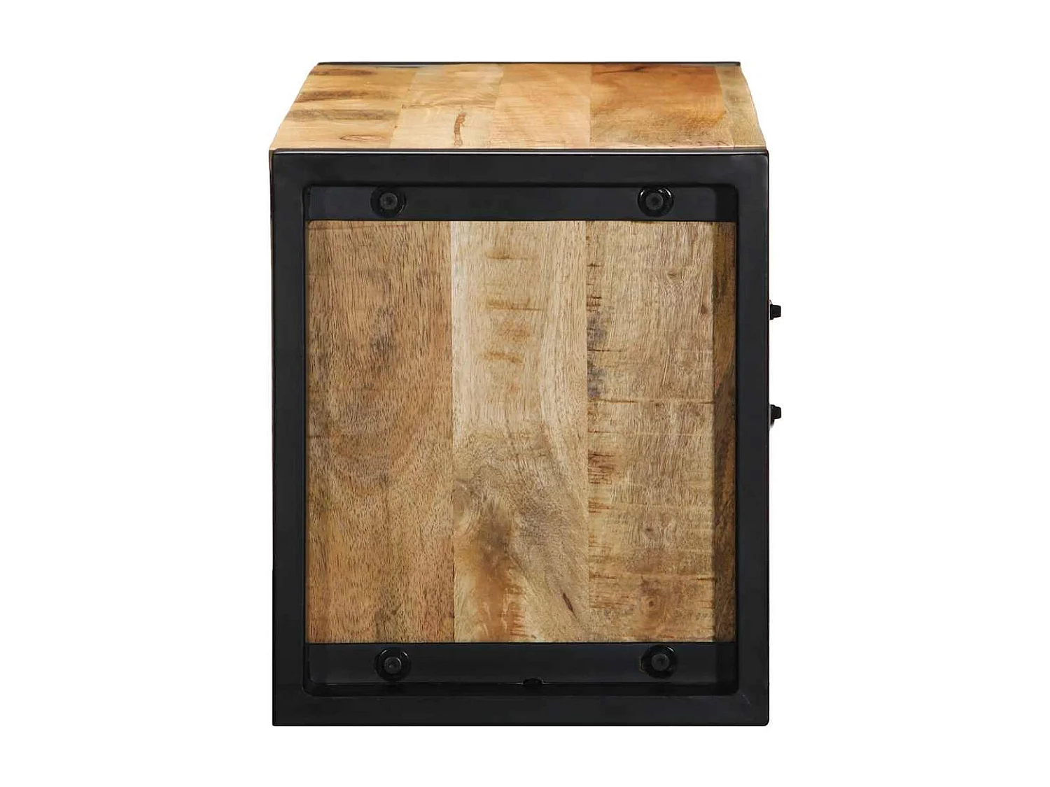 Meuble TV 80x30x35 cm bois massif de manguier brut