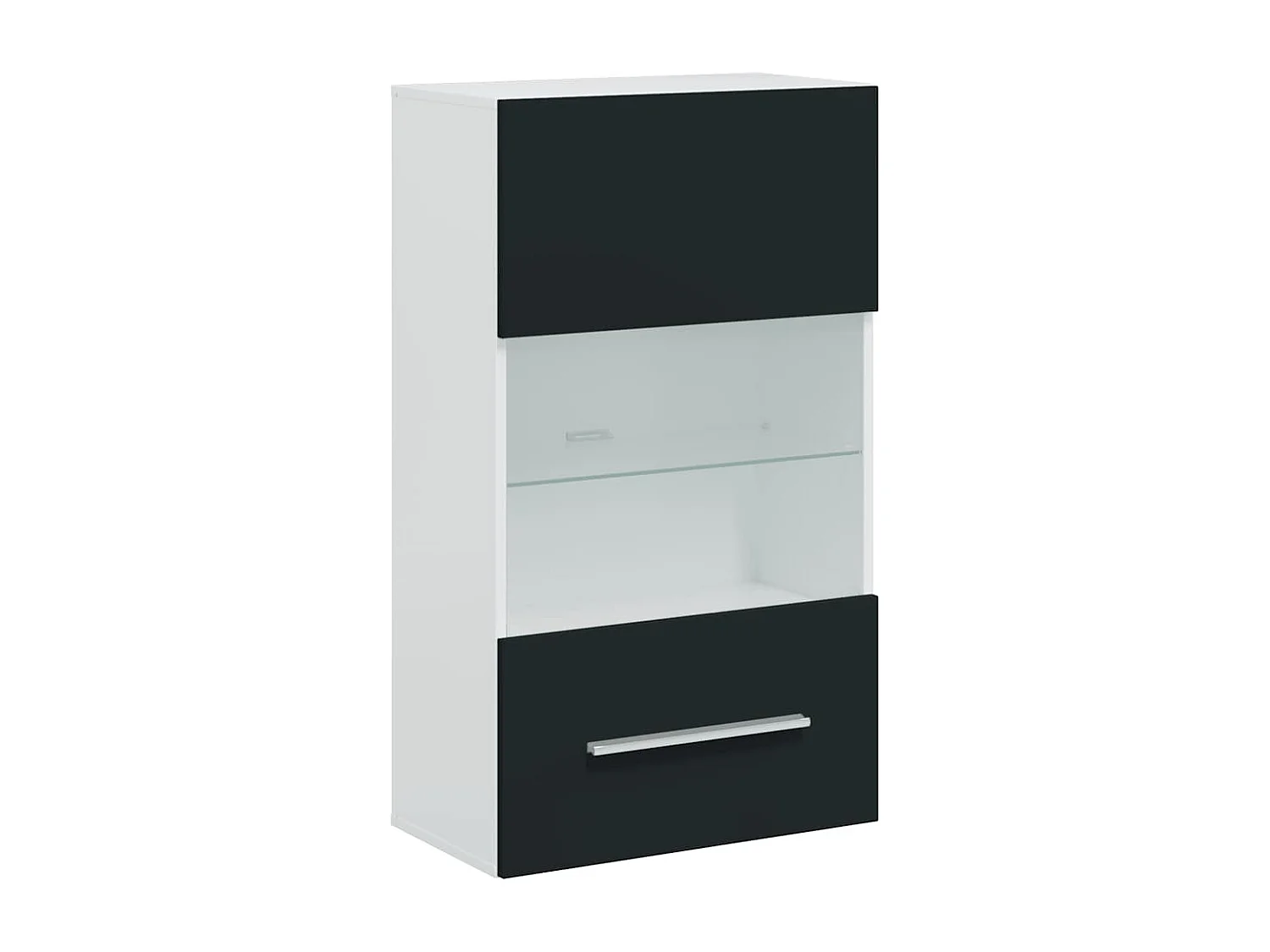 Muebles para TV 5 piezas con iluminación LED índigo mate