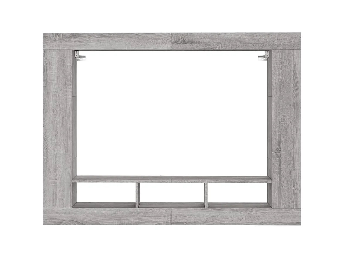 Mueble de TV madera de ingeniería gris Sonoma 152x22x113 cm
