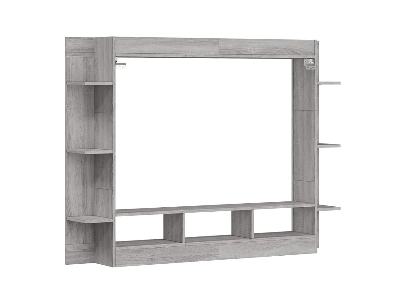Mueble de TV madera de ingeniería gris Sonoma 152x22x113 cm