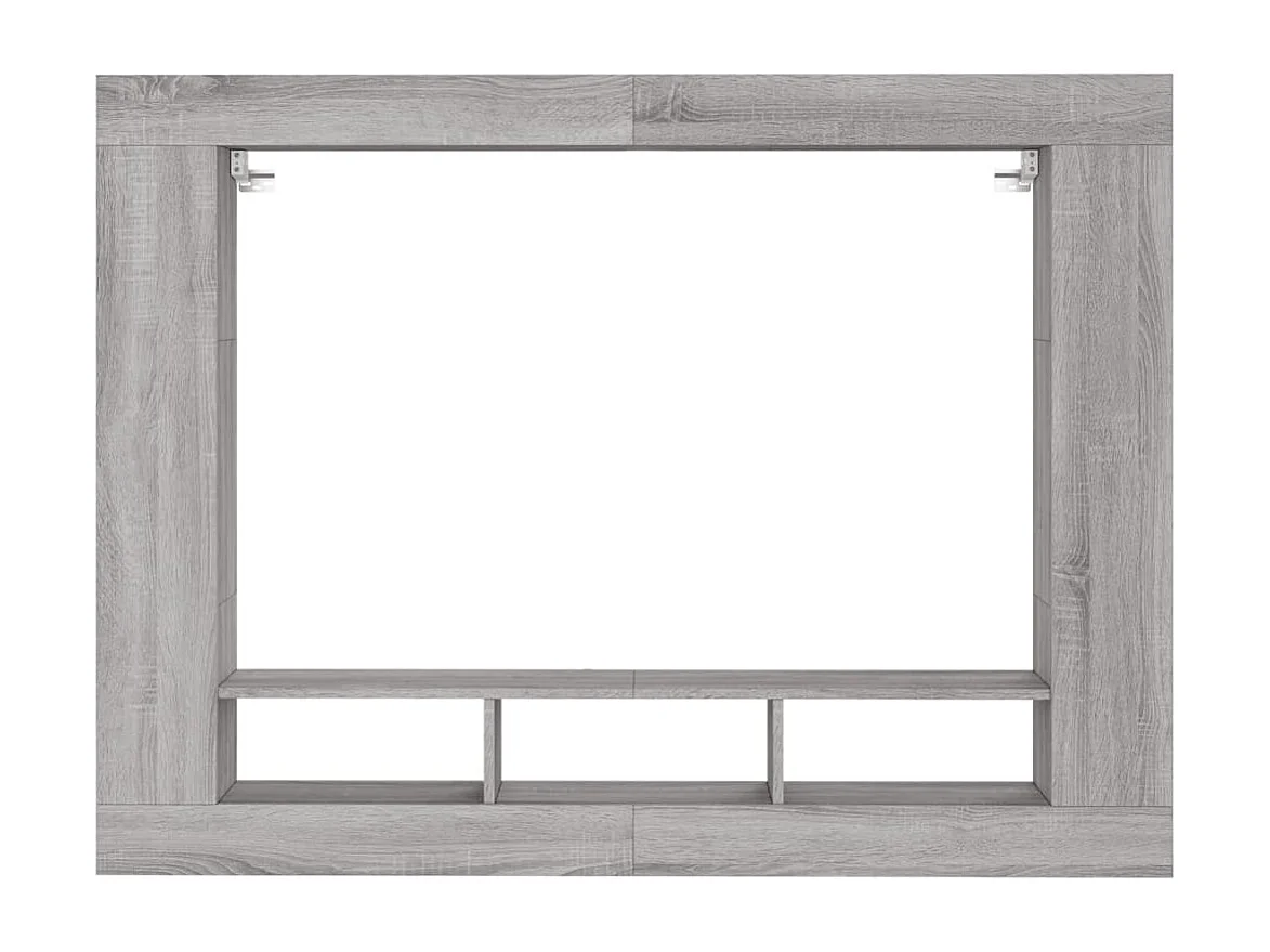 Meuble TV sonoma gris 152x22x113 cm bois d'ingénierie