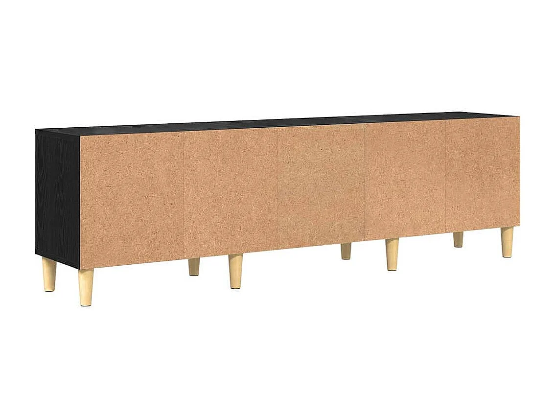 Meuble TV Chêne noir 150 x 30 x 45 cm Bois d'ingénierie