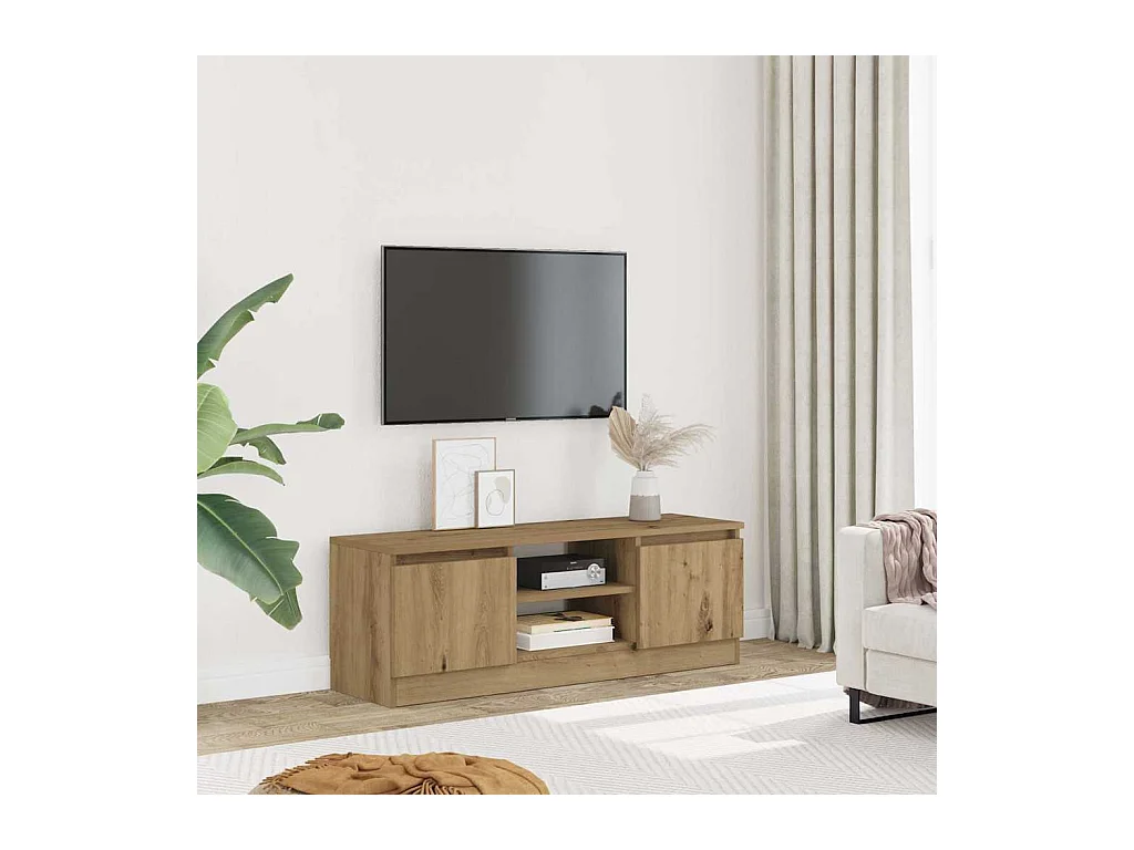 Mueble de TV madera de ingeniería roble artisan 102x30x36 cm