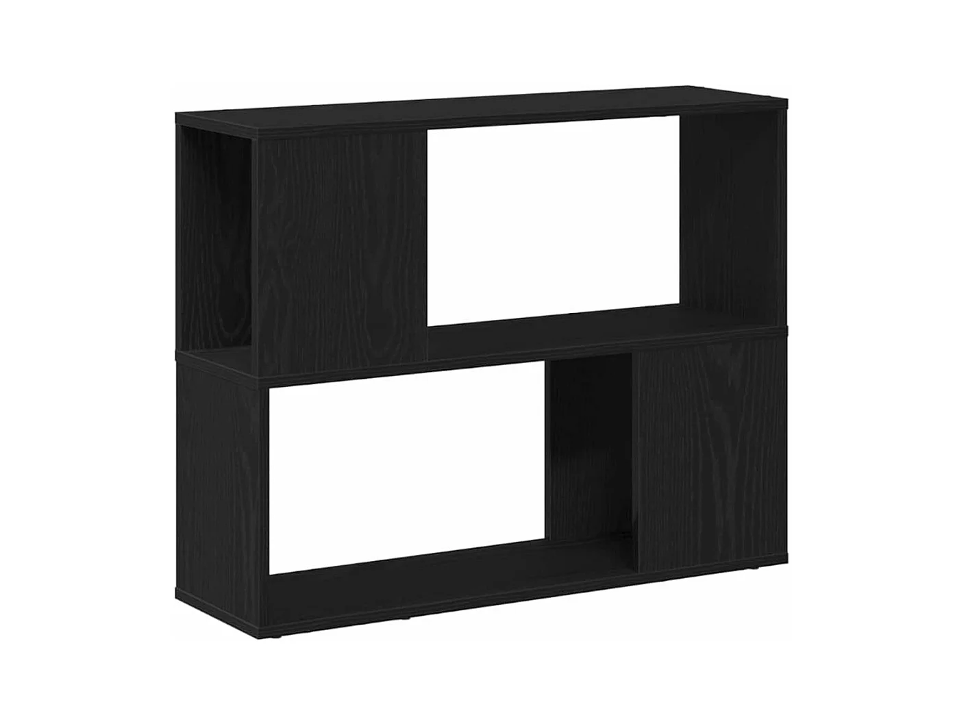 Meuble TV Noir 80 x 24 x 63 cm Bois d'ingénierie