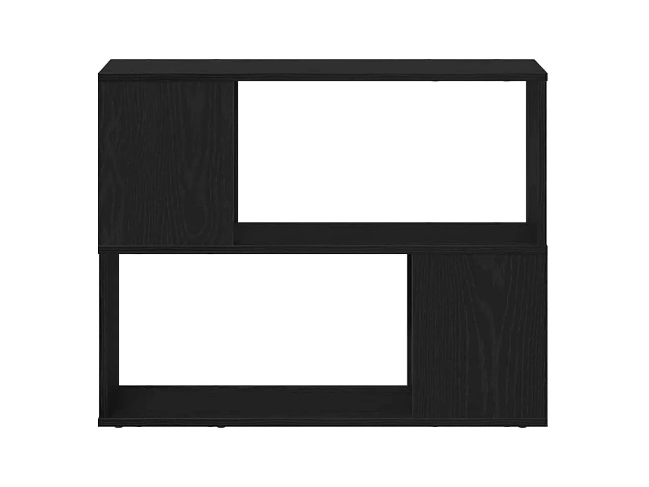 Meuble TV Noir 80 x 24 x 63 cm Bois d'ingénierie