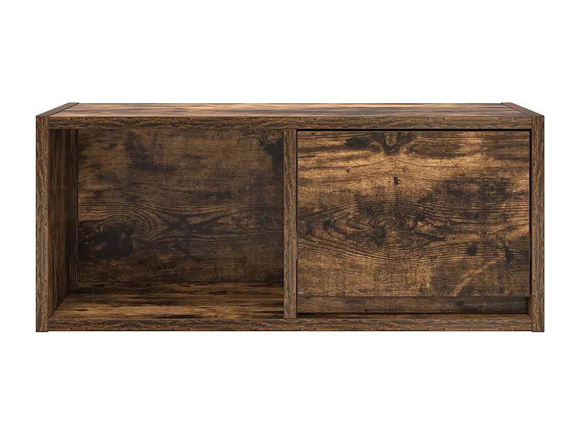 TV-meubel 60x31x25,5 cm bewerkt hout gerookt eikenkleurig