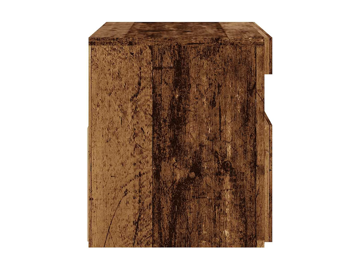 Meuble TV avec lumières LED vieux bois bois d'ingénierie