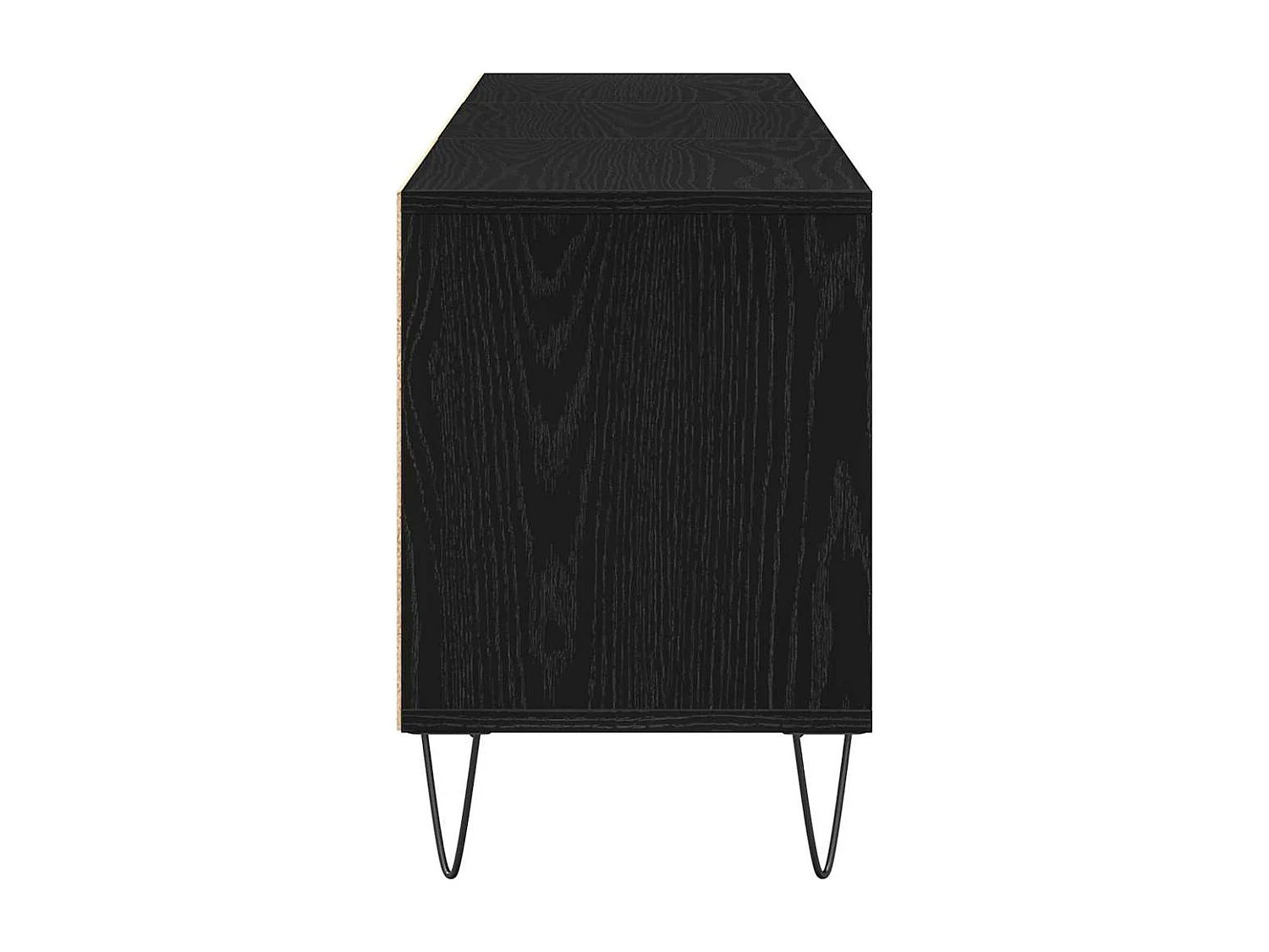 Meuble TV Chêne noir 150 x 30 x 44.5 cm Bois d'ingénierie