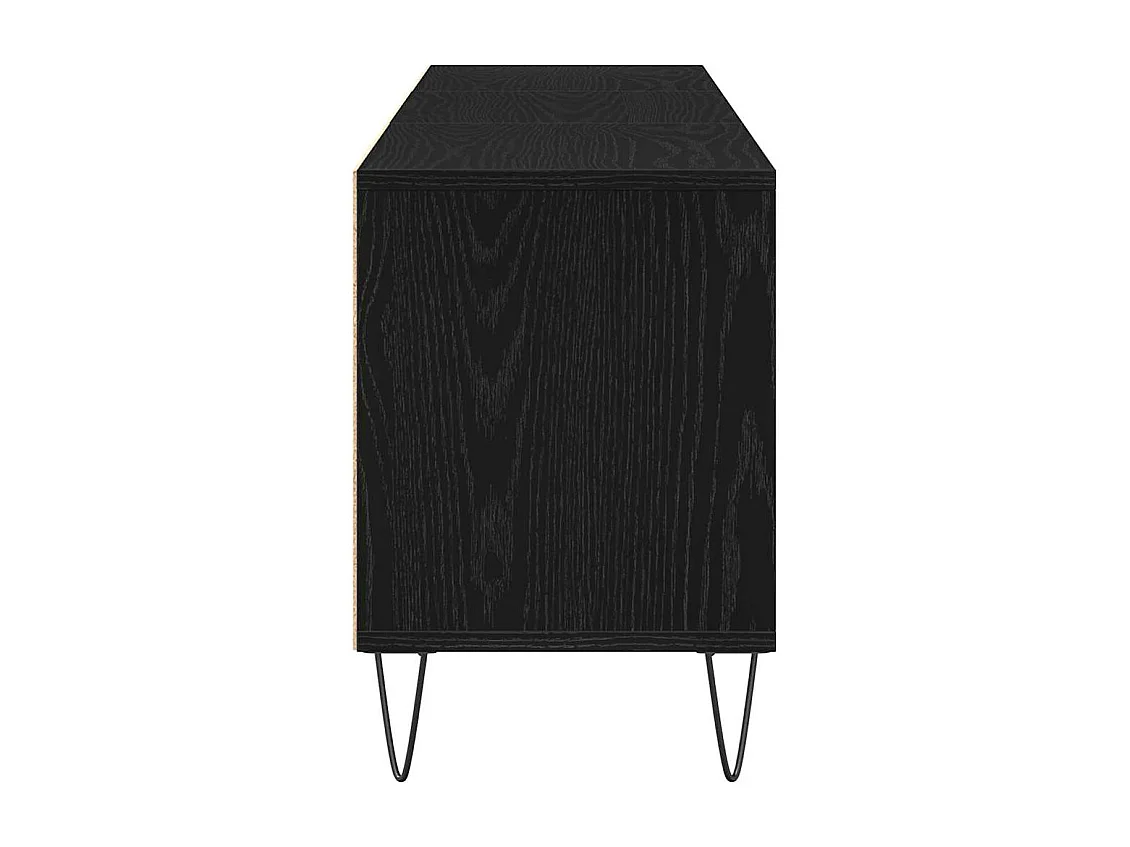 Meuble TV Chêne noir 150 x 30 x 44.5 cm Bois d'ingénierie