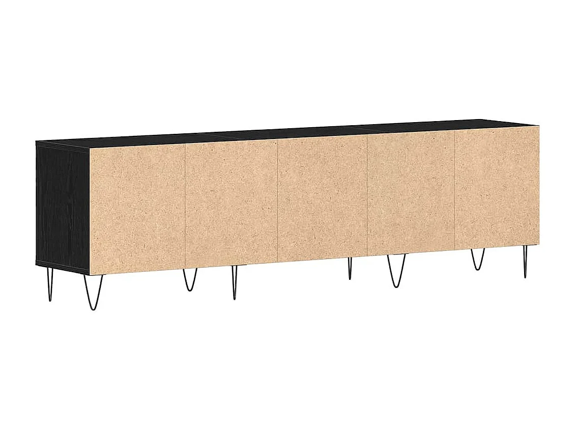 Meuble TV Chêne noir 150 x 30 x 44.5 cm Bois d'ingénierie