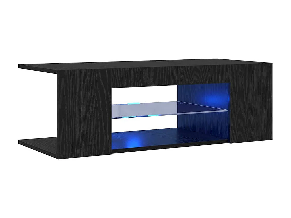 Meuble TV Noir 90 x 39 x 30 cm Bois d'ingénierie