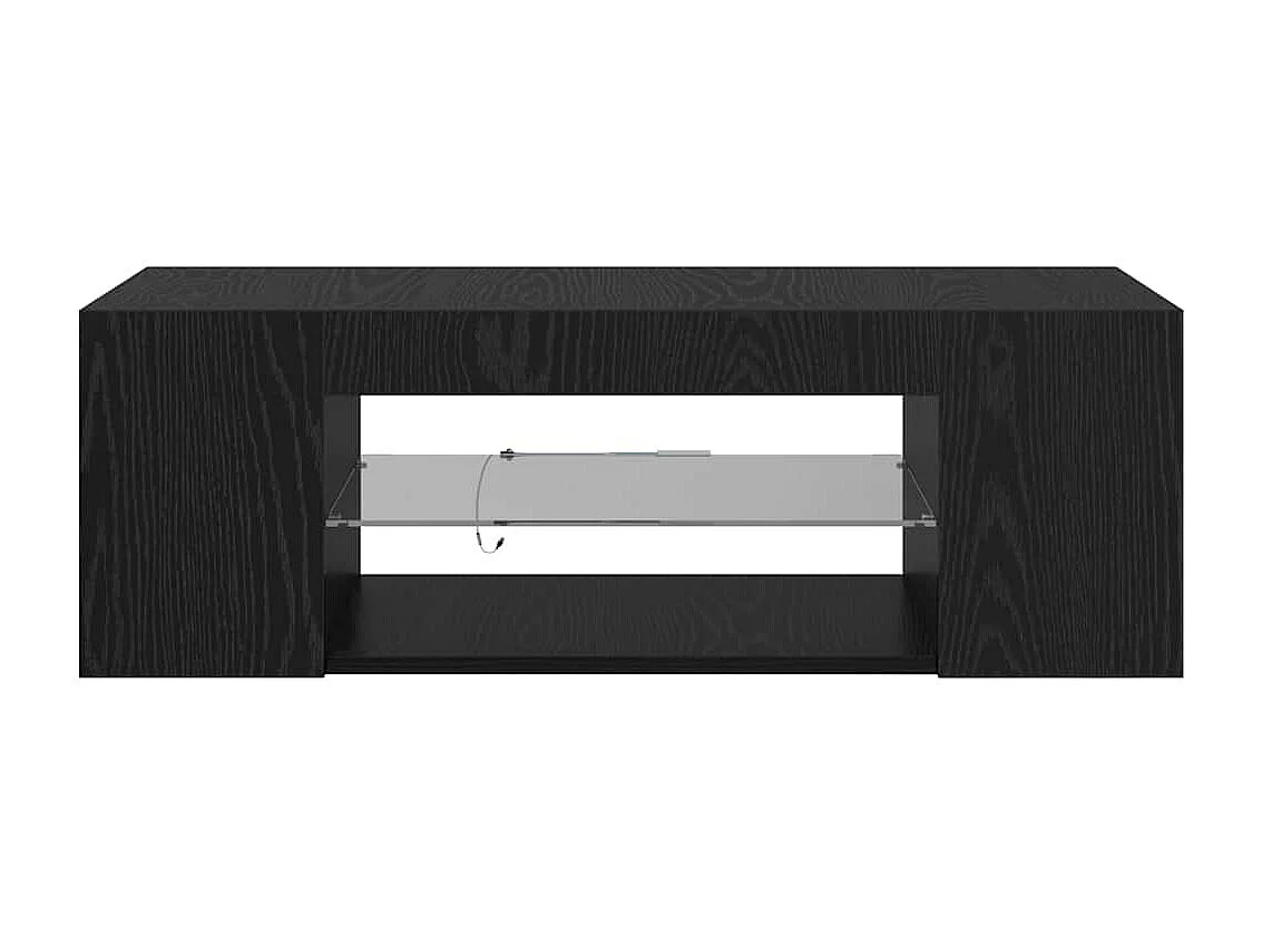 Meuble TV Noir 90 x 39 x 30 cm Bois d'ingénierie