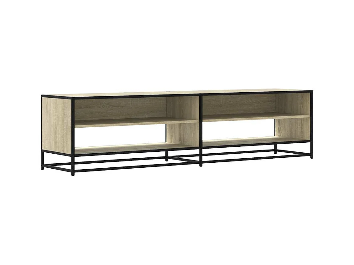 Meuble TV chêne sonoma 180,5x40x46 cm bois d'ingénierie