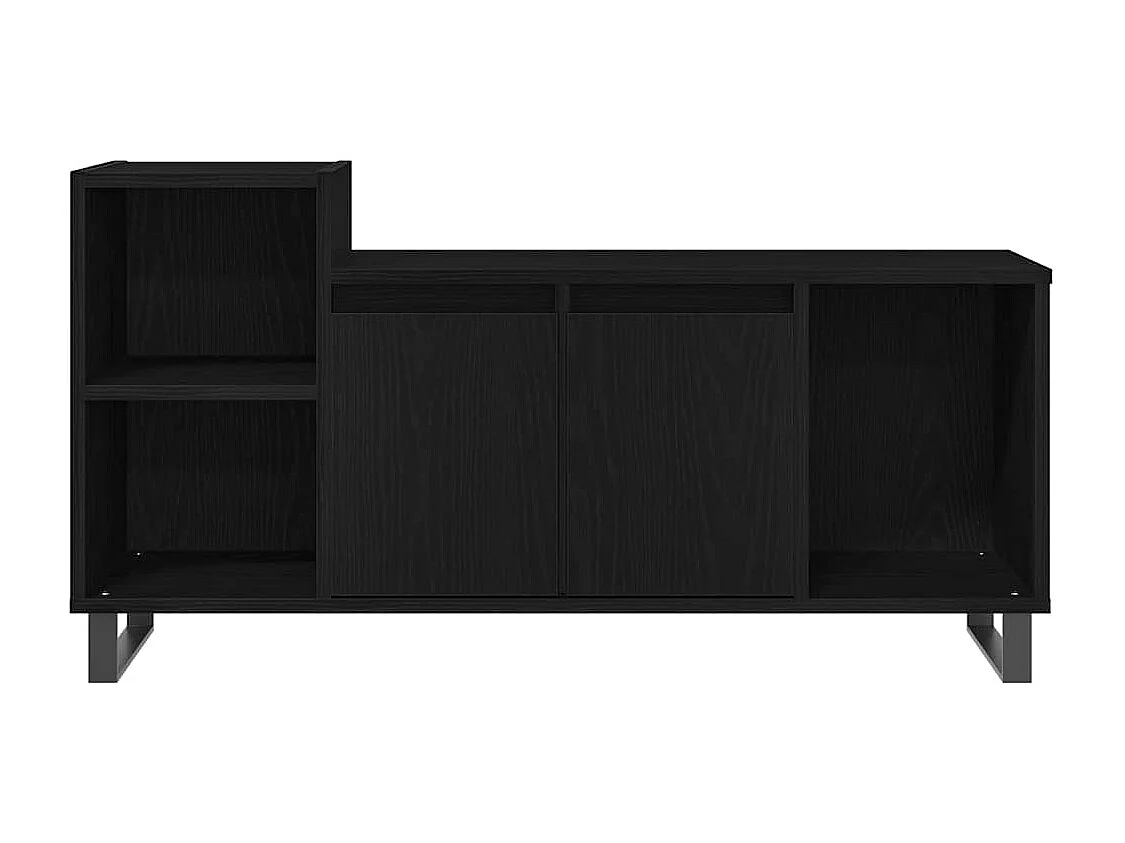 Meuble TV Chêne noir 100 x 35 x 55 cm Bois d'ingénierie