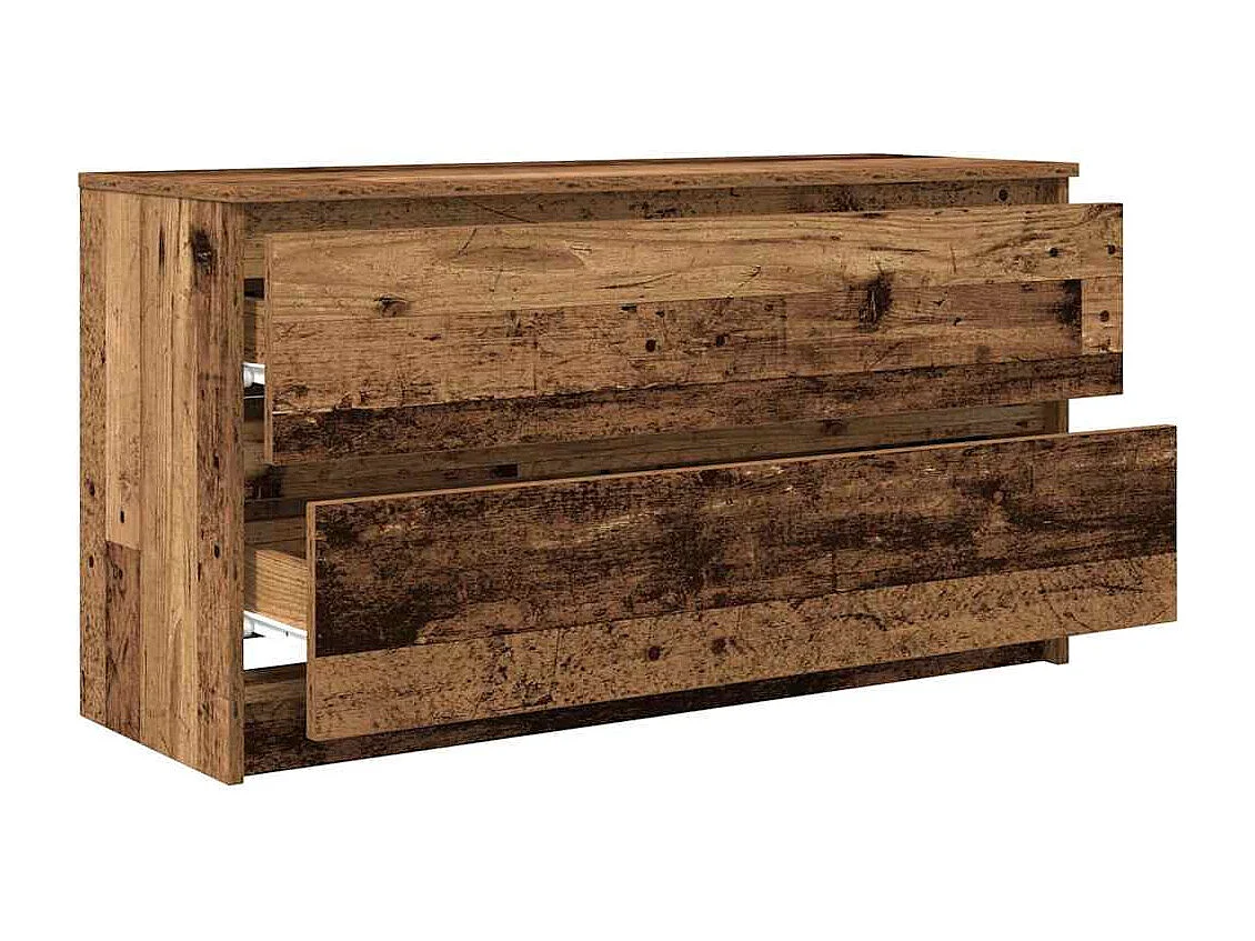 Meuble TV vieux bois 100x35x54 cm bois d'ingénierie