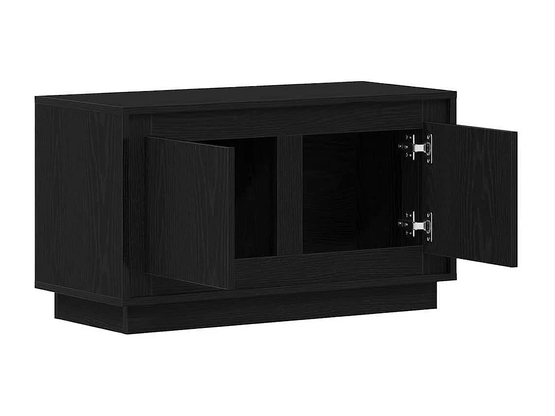 Meuble TV Chêne noir 80 x 35 x 45 cm Bois d'ingénierie