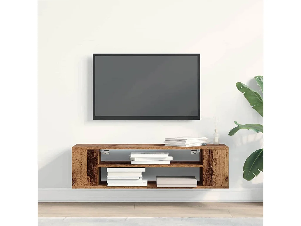 Meuble TV Marron 100 x 30 x 26,5 cm Bois d'ingénierie