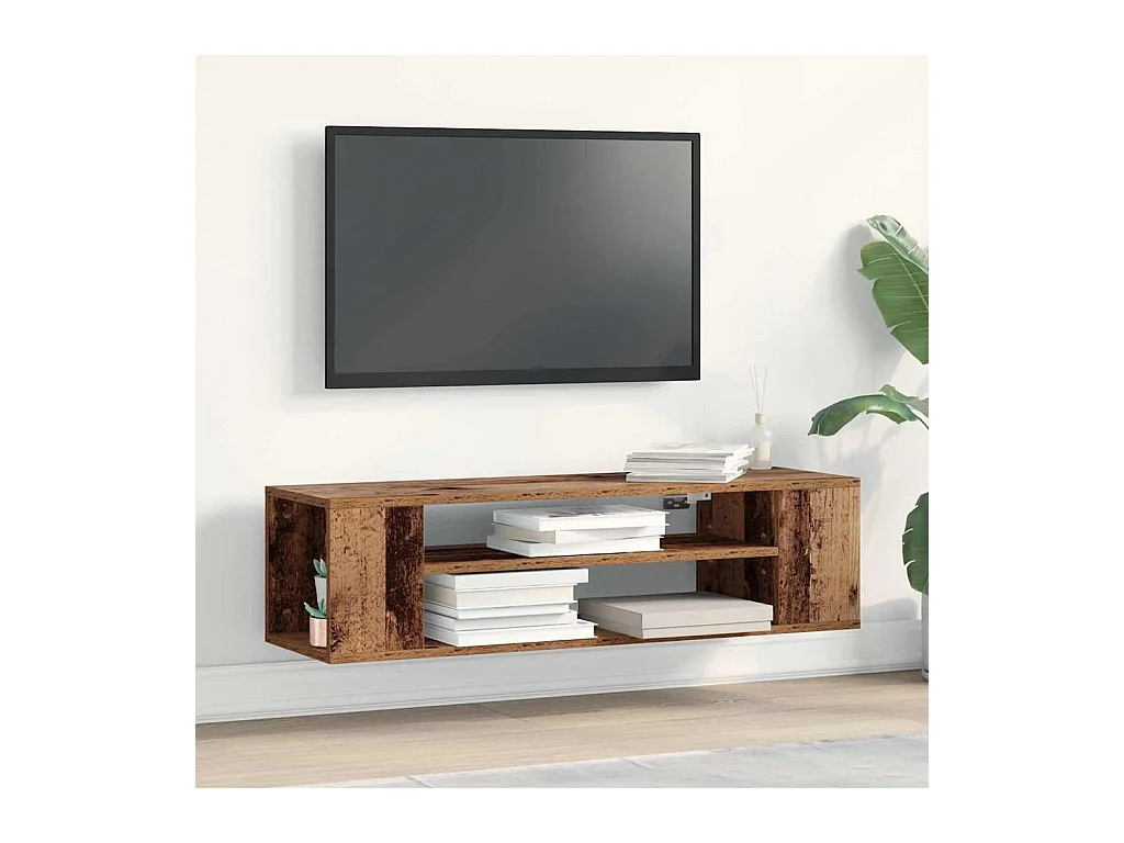 TV Kast Bruin 100 x 30 x 26,5 cm Bewerkt hout