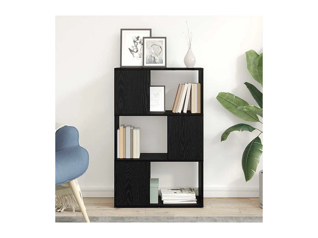 Meuble TV Noir 60 x 24 x 94 cm Bois d'ingénierie